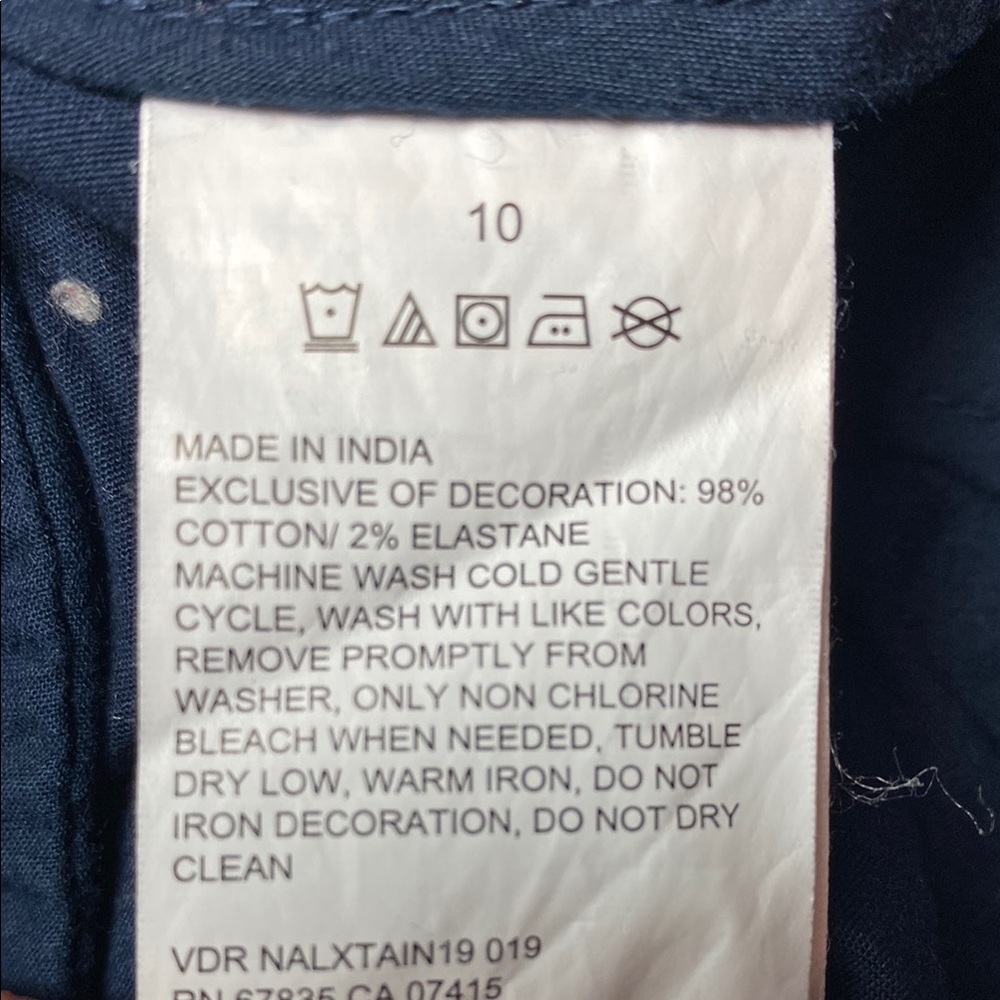 Nautica Navy Blue Casual Shorts, 10 - Picture 4 of 5